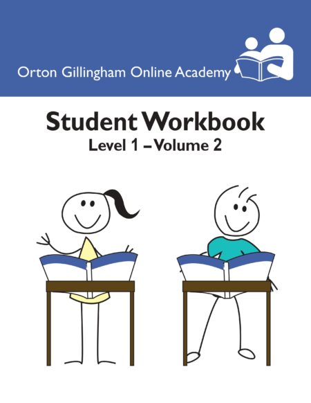 Orton Gillingham Student Workbook Level 1 (*Digital Download)